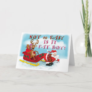 Festiva Graciosa tarjeta de felicitación Santa Clause