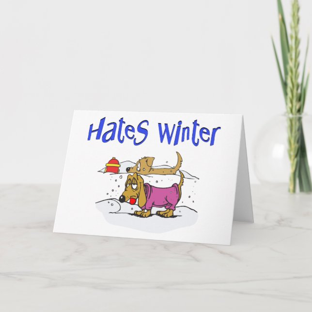 Festiva Graciosa tarjeta de Navidades de invierno (Anverso)