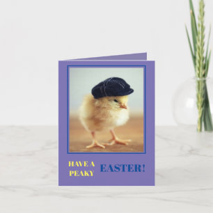 Festiva Graciosa tarjeta de Pascua - ¡Tengan Pascua Peaky!