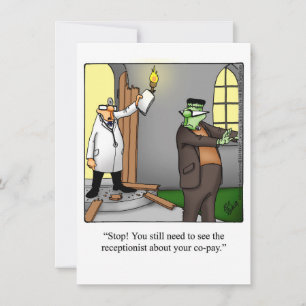 Festiva Graciosa tarjeta de saludo de humor de Halloween