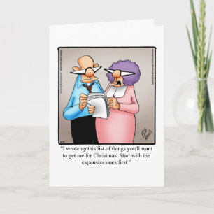 Festiva Graciosa Tarjeta De Saludo De Humor Para Navidades