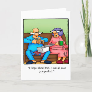Festiva Graciosa tarjeta de saludo de humor para Navidades