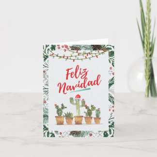 Festiva Graciosa tarjeta de saludo de Navidades - Feliz Na