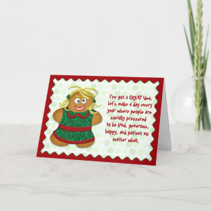 Festiva Graciosa tarjeta de saludo para Navidades sin estr
