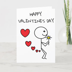Festiva Graciosa tarjeta de San Valentín feliz
