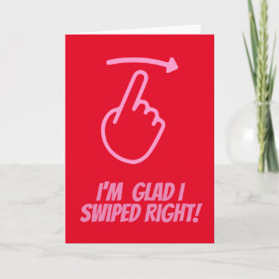 Festiva Graciosa tarjeta de San Valentín me alegro de habe