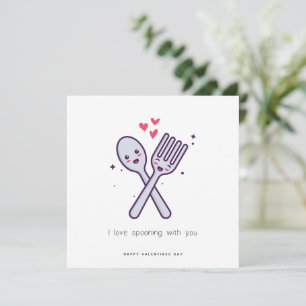 Festiva Graciosa tarjeta de San Valentín - Me encanta habl