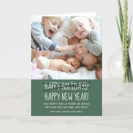 Festiva Graciosa tarjeta de vacaciones de Año Nuevo Feliz 