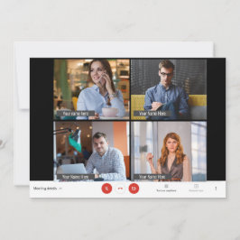 Festiva Graciosa tarjeta de vacaciones de Navidades de reu