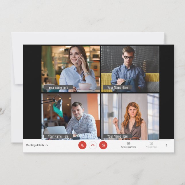 Festiva Graciosa tarjeta de vacaciones de Navidades de reu (Anverso)