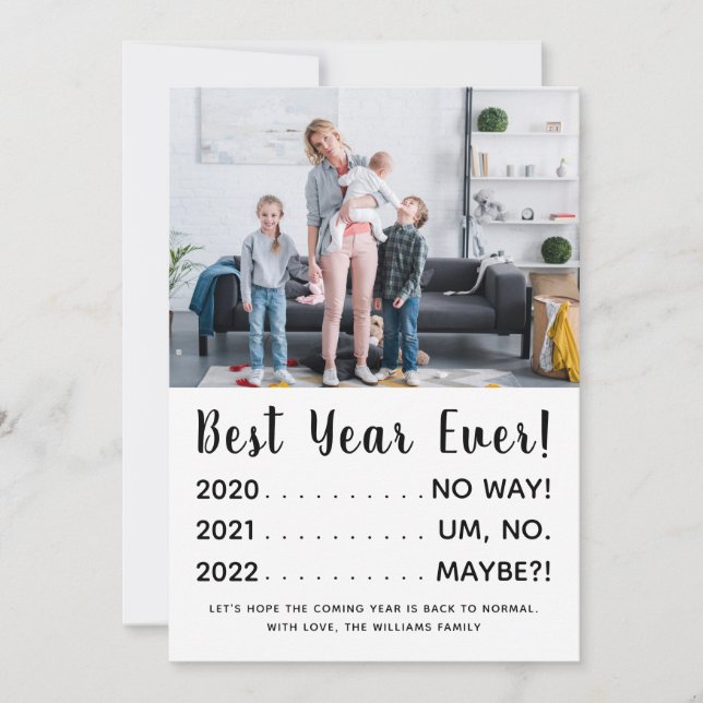 Festiva Graciosa tarjeta de vacaciones del mejor año de la (Anverso)