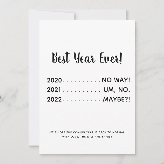 Festiva Graciosa tarjeta de vacaciones del mejor año de la (Anverso)