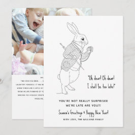 Festiva Graciosa tarjeta de vacaciones Feliz Año Nuevo