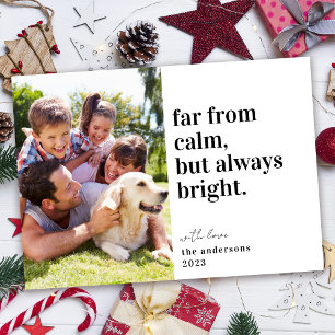 Festiva Graciosa tarjeta de vacaciones para Navidades foto