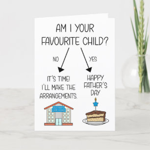 Festiva Graciosa tarjeta del día del niño favorito del pad