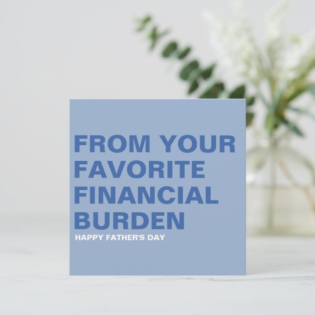 Festiva Graciosa tarjeta del día del padre (Anverso de pie)