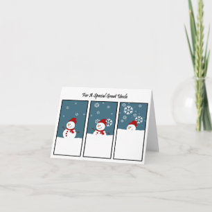 Festiva Gran tarjeta de Navidades del tío Blizzard