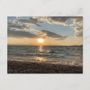 Festiva Grecia, puesta de sol, vistas al mar, postal