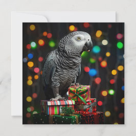 Festiva Gris Africano en Regalos — Tarjeta de Felicitación