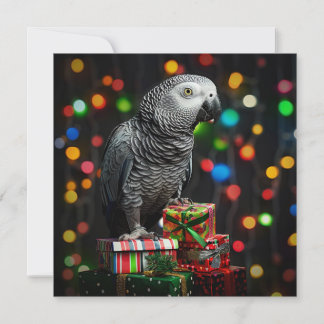 Festiva Gris Africano en Regalos — Tarjeta de Felicitación