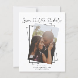 Festiva Guardar la tarjeta de Boda de fotografía de la tip