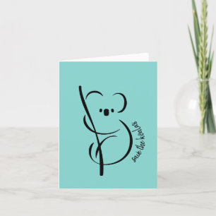 Festiva Guardar la tarjeta de felicitación de Koalas