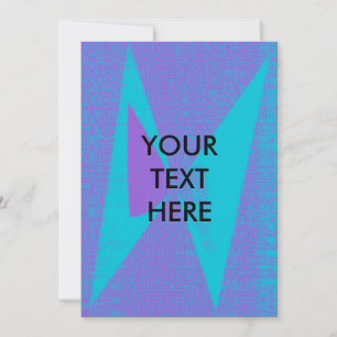 Festiva Guay Funky Resumen Tarjeta en blanco de estilo Zin