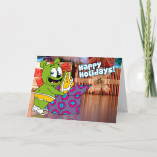 Festiva Gummibär Tarjeta de ropa interior para Navidades F