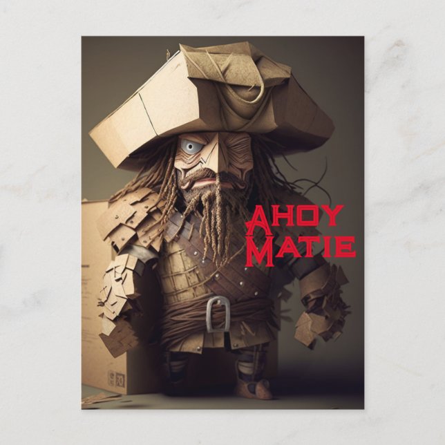 Festiva Hable como una postal del Día del Pirata (Anverso)