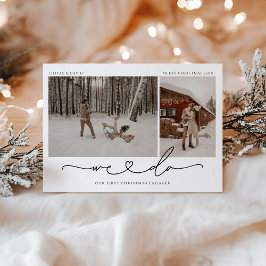 Festiva Hacemos simple tarjeta de 2 Navidades fotográficos