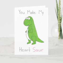 Festiva Haces que mi corazón sea lindo tarjeta plegable de