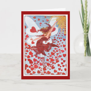 Festiva Hada de la tarjeta del día de San Valentín -