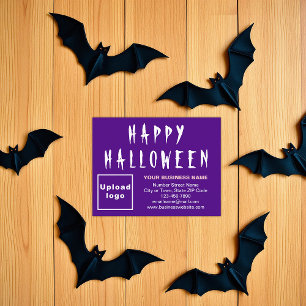 Festiva Halloween de negocios pequeña tarjeta de vacacione