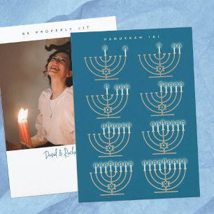 Festiva Hanukkah 101 foto tarjeta Hanukkah