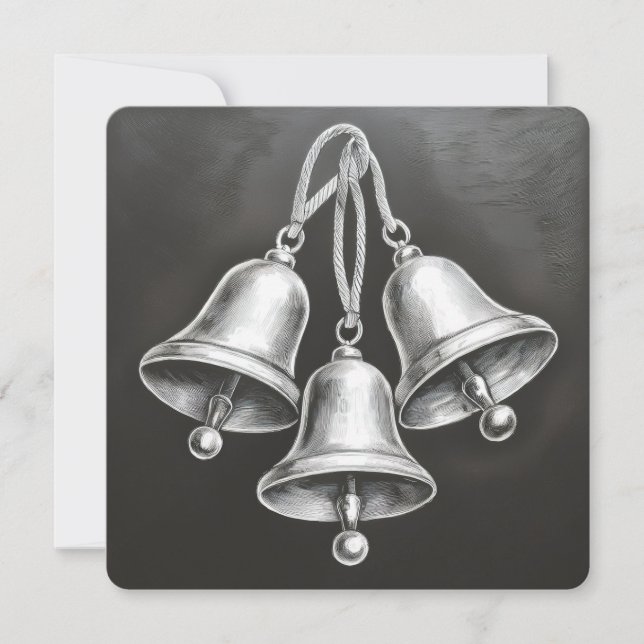 Festiva Hark, cómo las campanas: Tarjeta de Navidades Mini (Anverso)