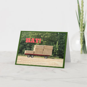 Festiva "¡Hay! ¡Feliz Año Nuevo!" Tarjeta mediana