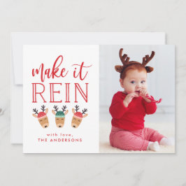 Festiva Haz que llueva | Tarjeta de Foto de Vacaciones