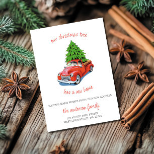 Festiva Hemos mudado Navidades con tarjeta nueva dirección