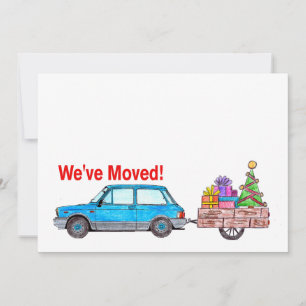 Festiva Hemos trasladado la tarjeta de Navidades de coches