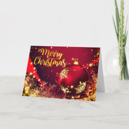 Festiva Hermosa tarjeta de Navidades con cálidos deseos