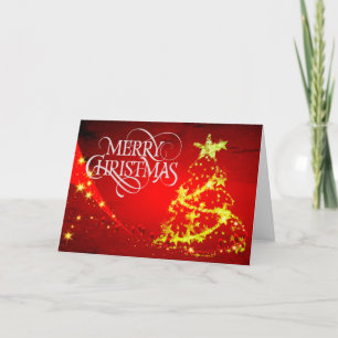 Festiva Hermosa tarjeta de Navidades rojos con cálidos des