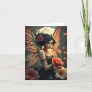 Festiva Hermosa tarjeta retrato de hadas