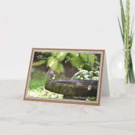 Festiva Hermoso pensamiento de pájaro de tu tarjeta de fel