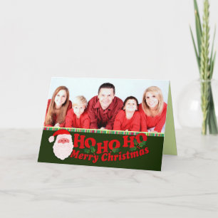 Festiva "Ho Ho Ho Ho Ho Merry Christmas" añade tu tarjeta