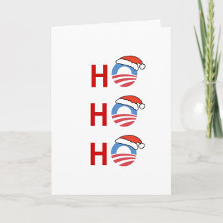 Festiva Ho Ho Ho tarjeta de Obama