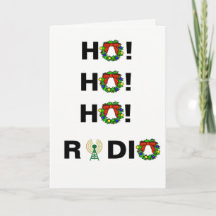 Festiva ¡Ho! ¡Ho! ¡Ho! Tarjeta Ham Radio Navidades