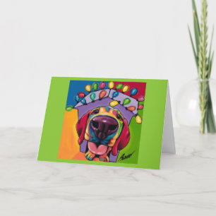 Festiva ¡Hogar para los días de fiesta! Tarjeta del día de