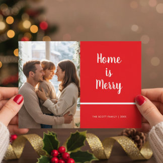 Festiva Hogar: Tarjeta de Navidades de la familia Merry Ju