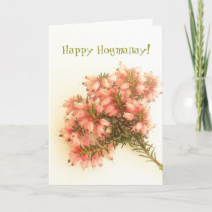 Festiva ¡Hogmanay feliz! Tarjeta