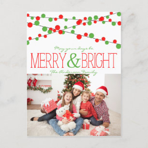 Festiva Holiday String Lights Merry Bright postal